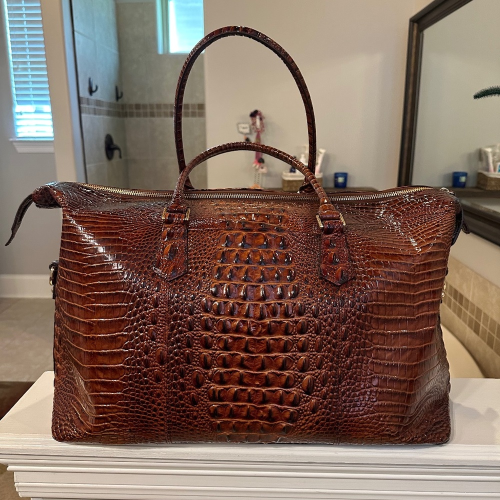 Brahmin Melbourne pecan weekender